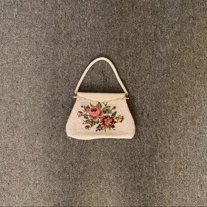 Vintage embroidered beaded purse